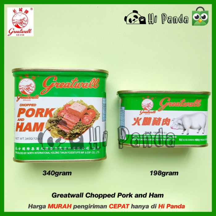 

Produk Terbaik - Greatwall Chopped Pork And Ham - Babi Luncheon Maling Great Wall Cina - 198Gr