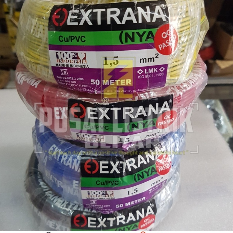 KABEL NYA EXTRANA 1 x 1,5mm 50m /KABEL EXTRANA 1,5mm/ ENGKEL 1,5mm