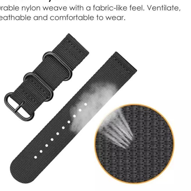 Paling Sesuai.. Tali Strap Nilon loop Nylon untuk Haylou Solar LS05 / LS05S / LS04 / LS09B / RT2 LS1