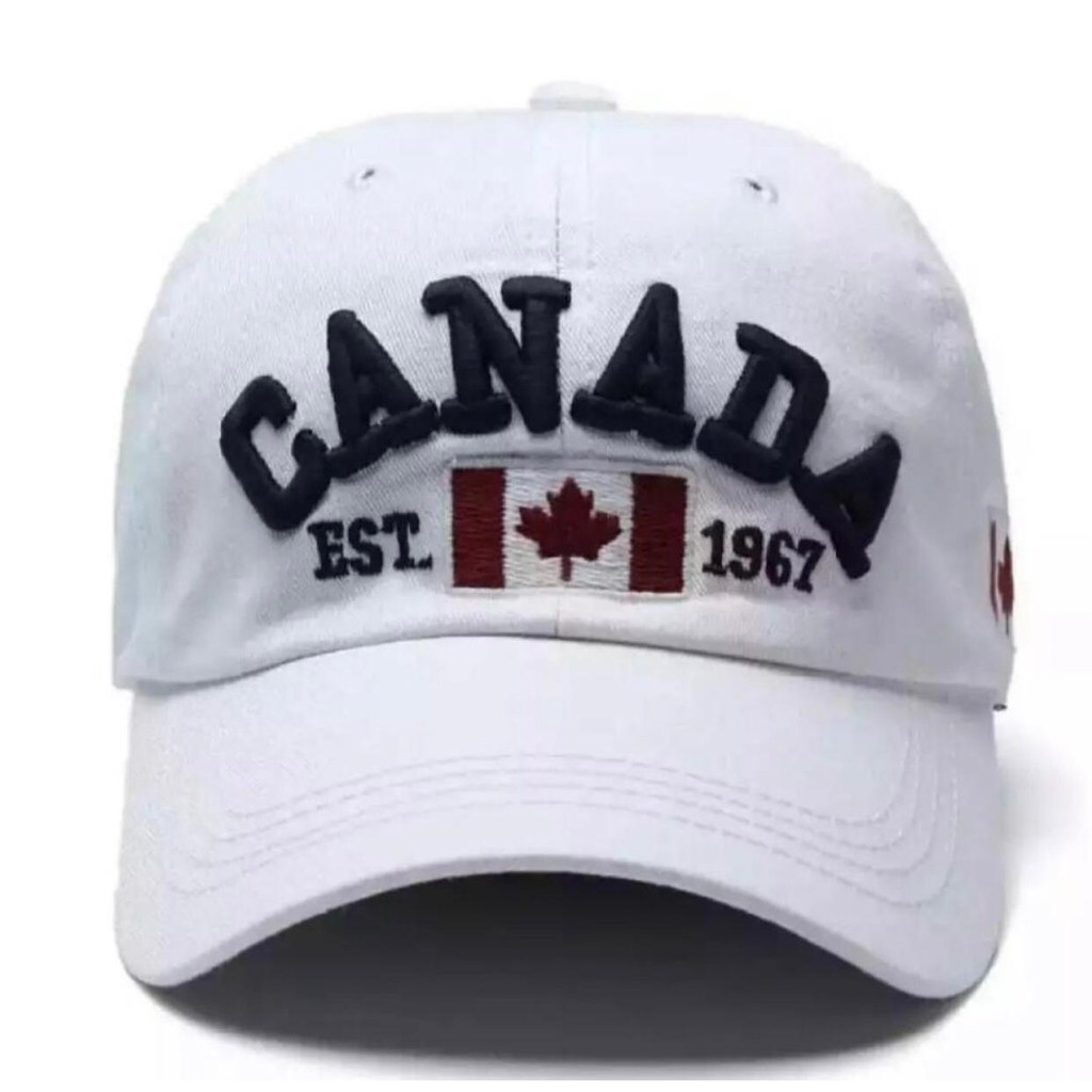 TOPI BASEBALL CANADA IMPORT BORDIR KOMPUTER TOPI PRIA&amp;WANITA MODEL TERBARU HARGA SPESIAL