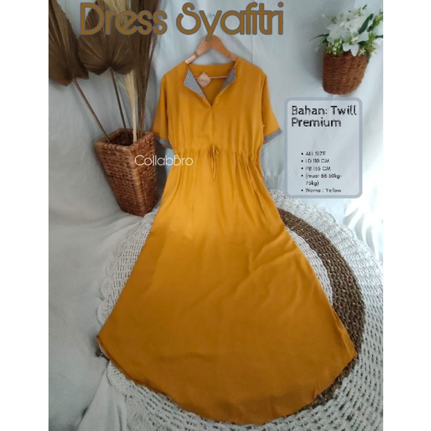 SAFITRI DRESS / DASTER KEKINIAN / DRESS TERBARU / DASTER SAFITRI /DASTER BUSUI / DASTER JUMBO LD 110