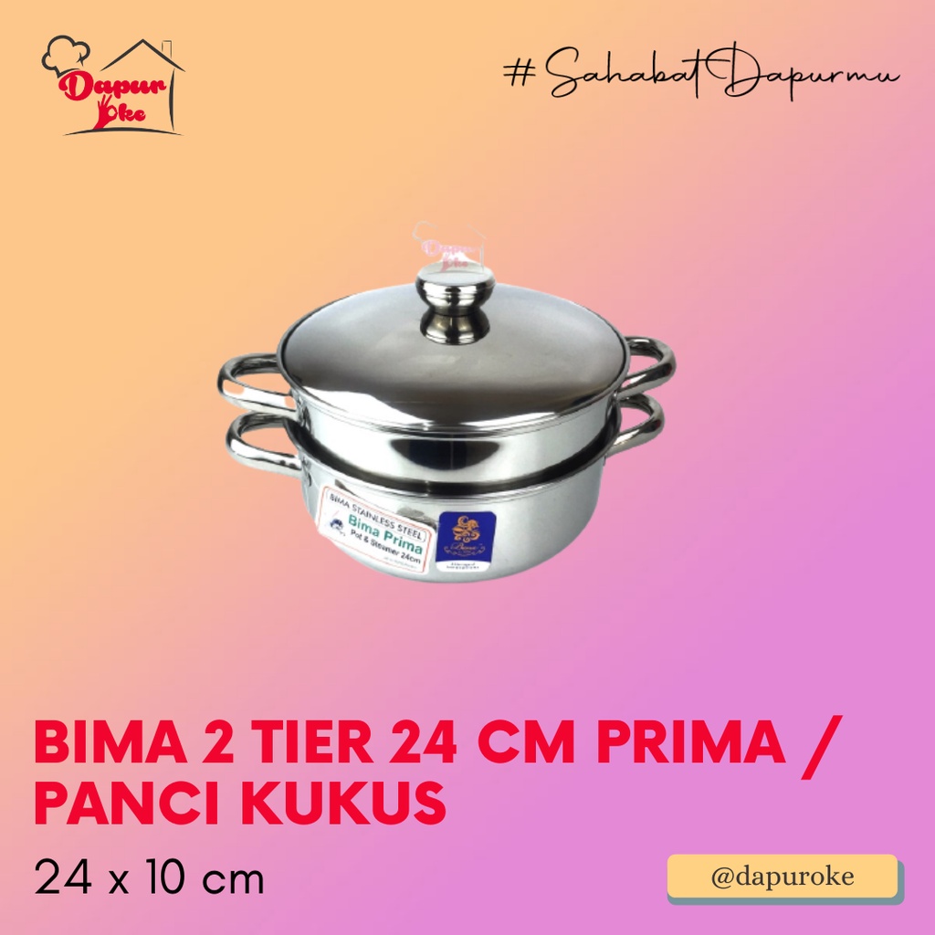 Bima 2 Tier 24 cm Prima / Panci Kukus