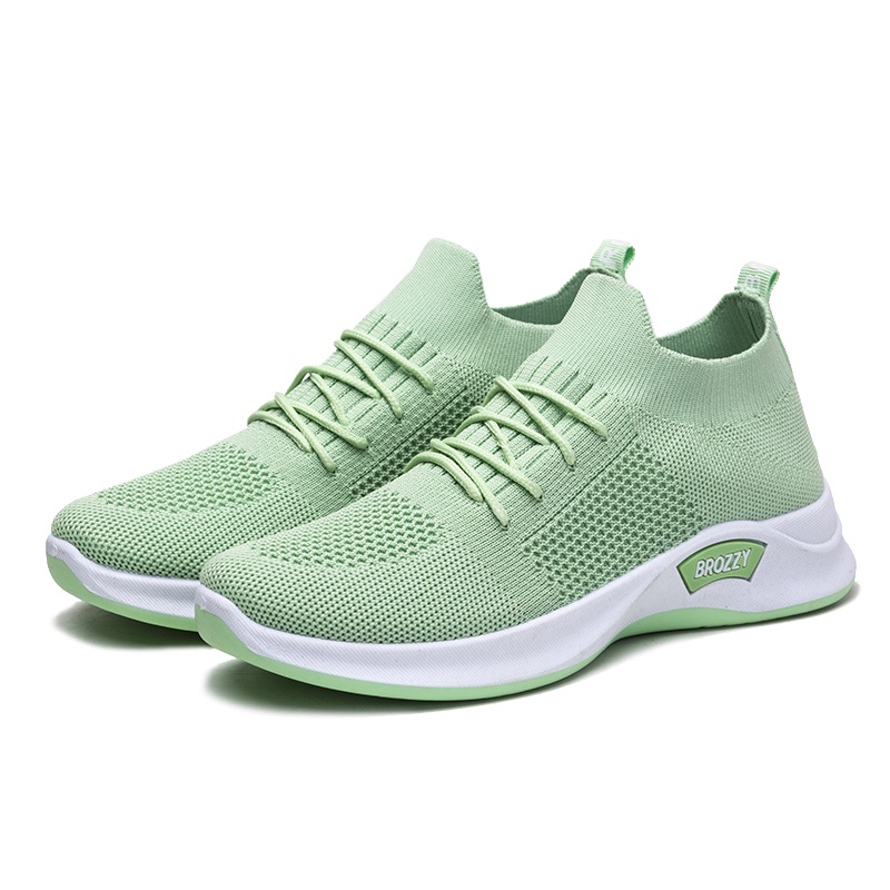 Brozzy Sepatu Sneakers Wanita Olahraga COD Gratis Ongkir Original D-11 D-10 Import  Senam cewek Terbaru Joging-1