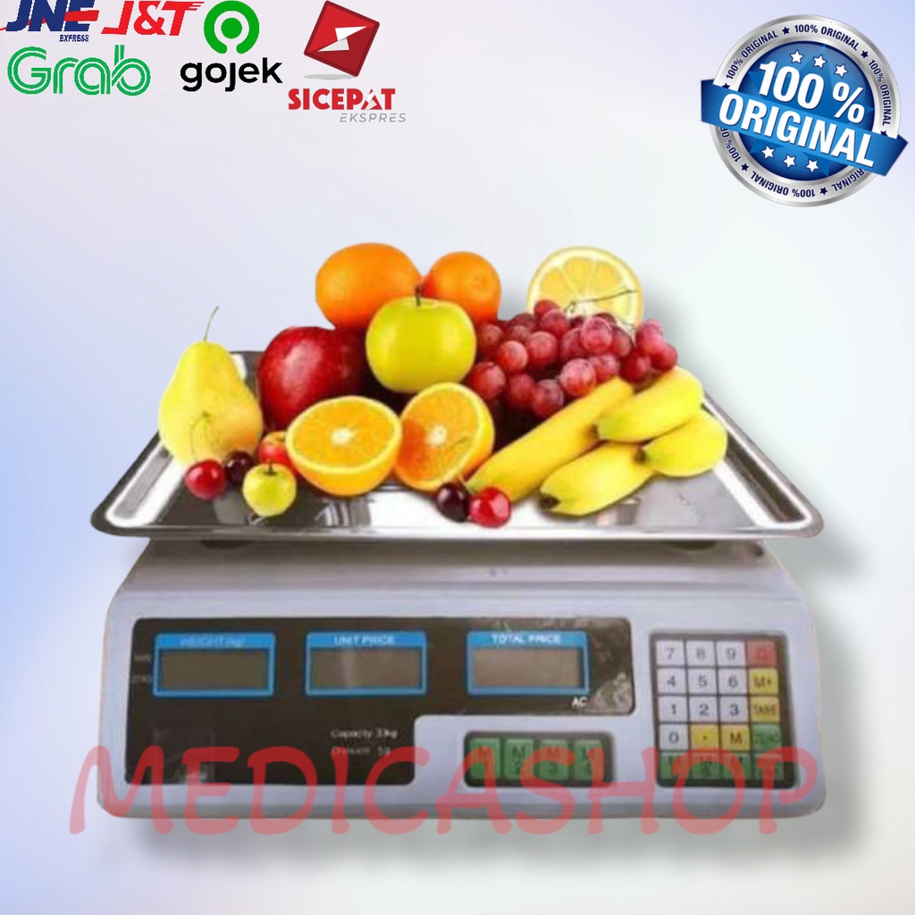 Digital Computing Scale 30 kg Double Display /Timbangan Buah 30kg