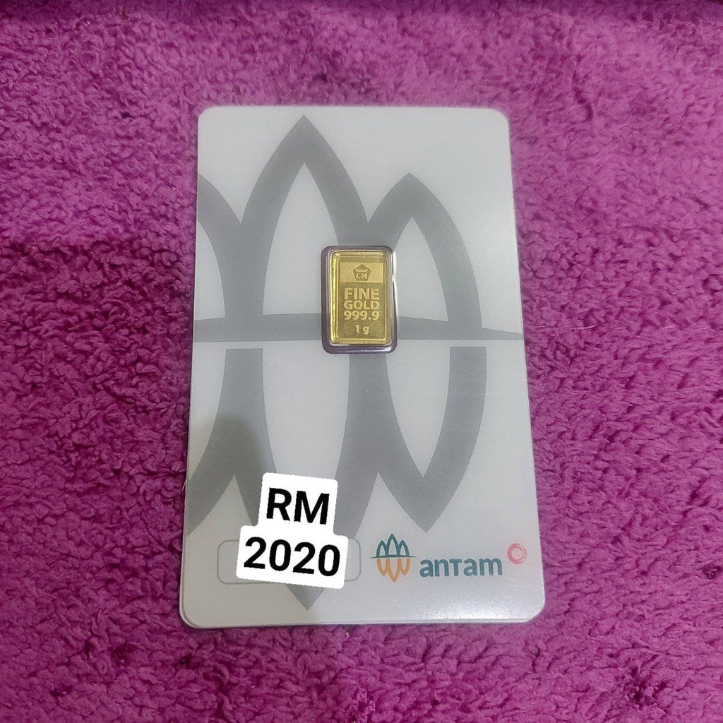 ASLI Antam 1 gram Logam Mulia Emas Murni 24 Karat Certicard Certieye-1