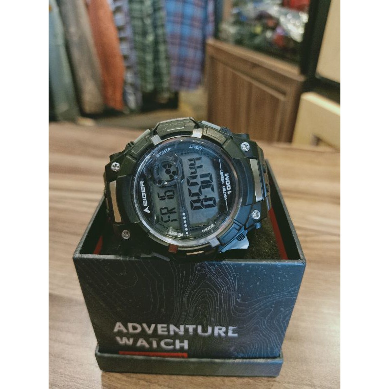 Jam Tangan Digital Pria IYW0080 EIGER1989 DIGI 1988 Water Resist - Jam tangan Digital Pria EIGERIAN 