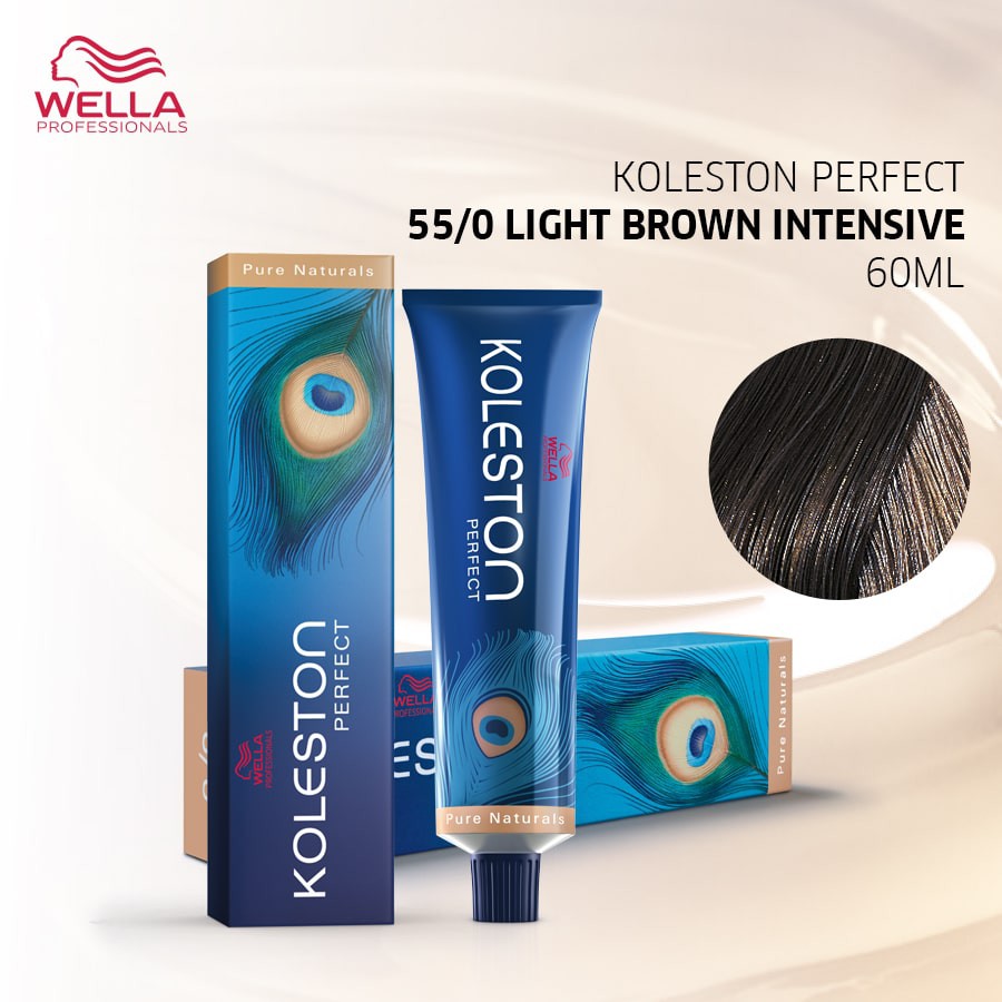 Wella Professionals Koleston Perfect 55/0 Light Brown Intensive 60 mL  / Hair Color / Pewarna Rambut