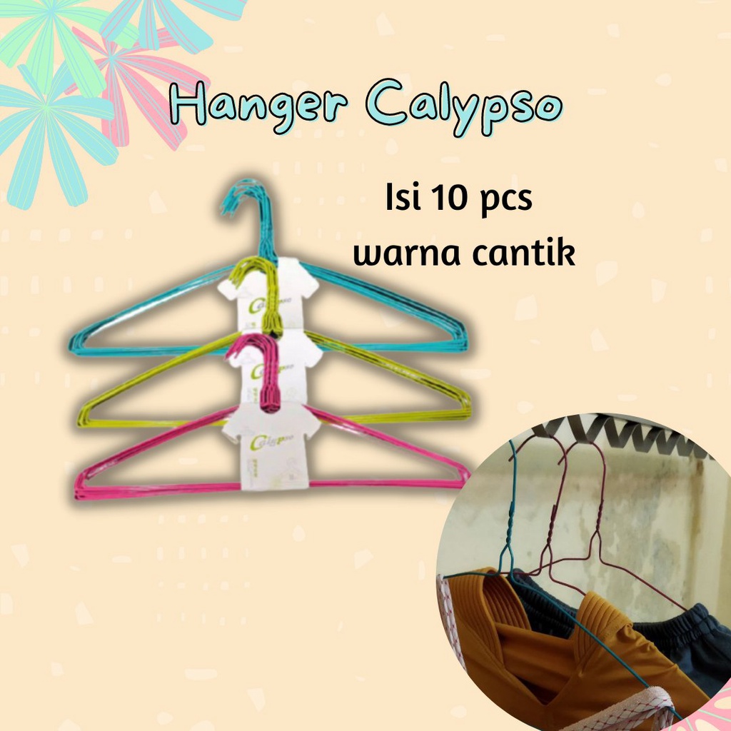 GRATIS ONGKIR COD | HANGER BAJU | HANGER WARNA | HANGER CALYPSO | JEMURAN BAJU |  ANTI KARAT | WARNA