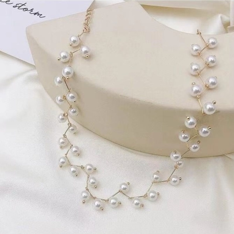 Fashion niche clavicle chain pearl simple collar short neckband neck chain