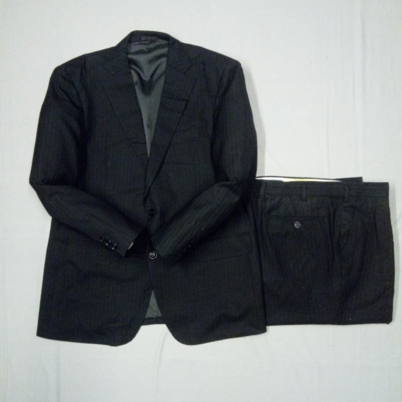 jas setelan pria/m02/XL/jas setelan hitam/jas setelan murah/setelan jas pria/jas setelan second pria