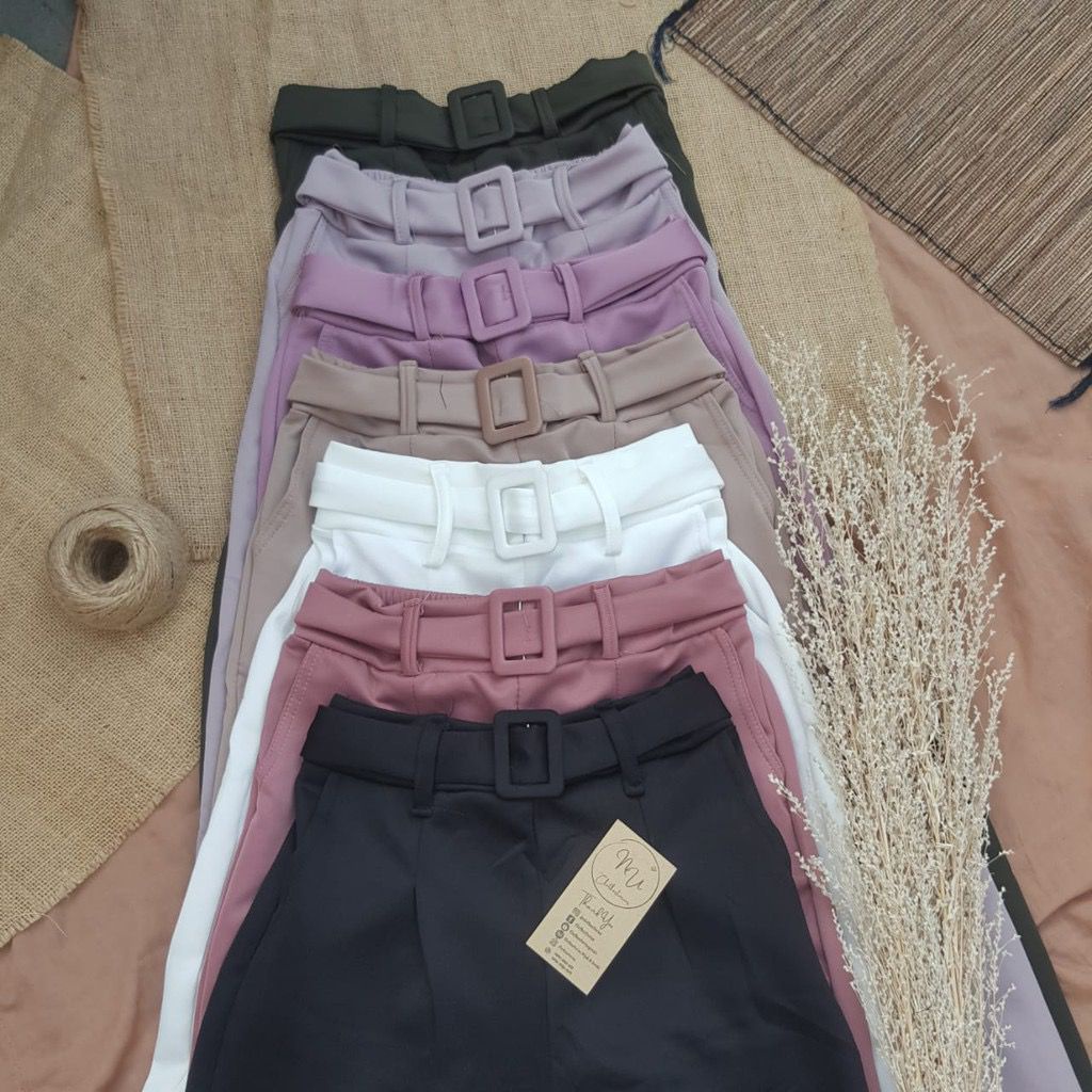 Kisha Belt Cullote | Celana Kulot Wanita | Celana Wanita Terbaru