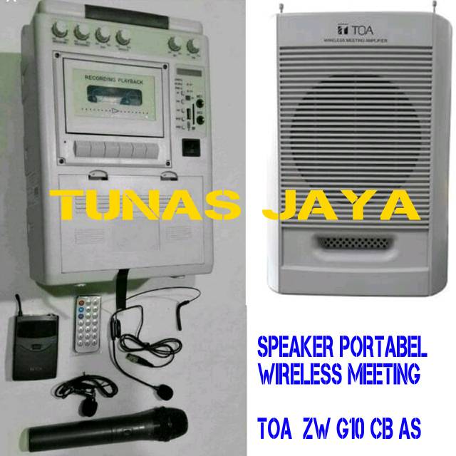 SPEAKER PORTABEL WIRELESS MEETING TOA ZW G10 CB AS