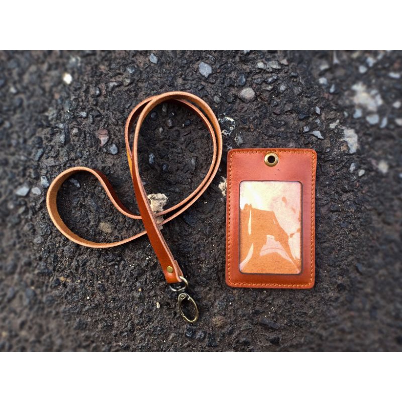 Id Card Kalung Full Kulit Sapi Asli
