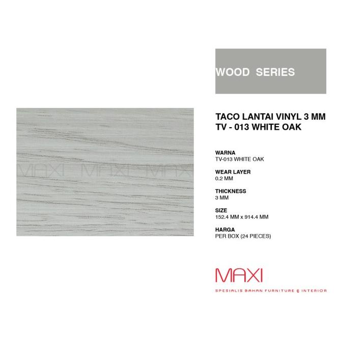 Taco Lantai Vinyl 3Mm - Tv 3013 White Oak Didimaxstore
