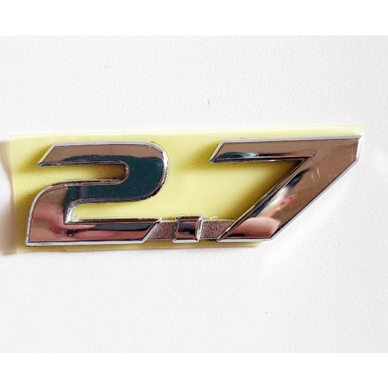 Emblem Logo Bagasi Tulisan 2.7 Original