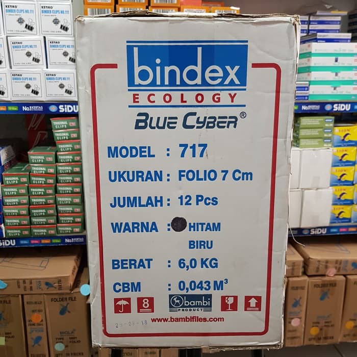 Ordner Bindex Folio/kartonan