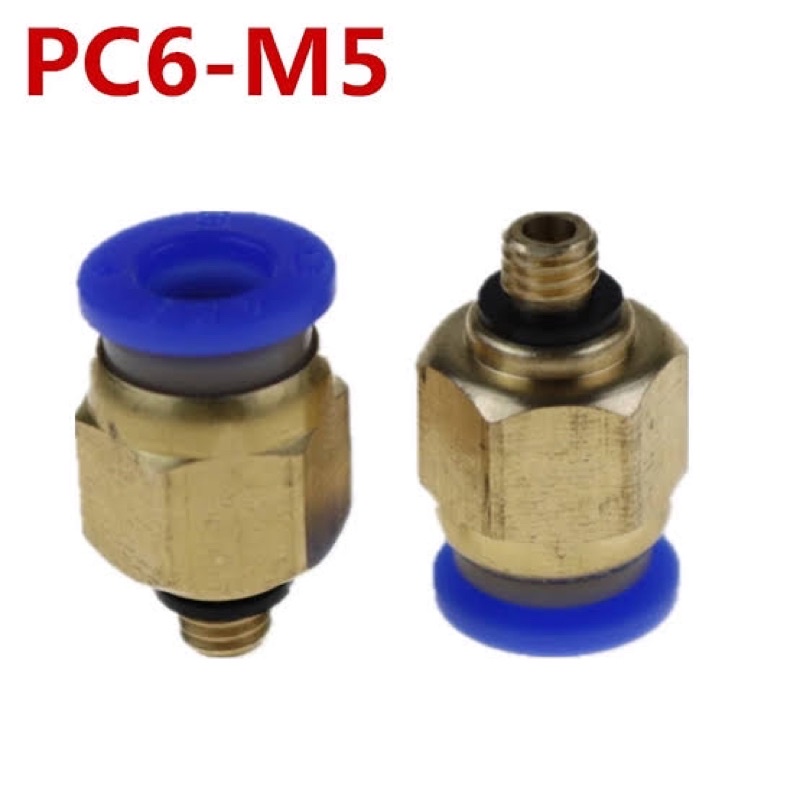 Pneumatic Fitting PC 6mm-m5