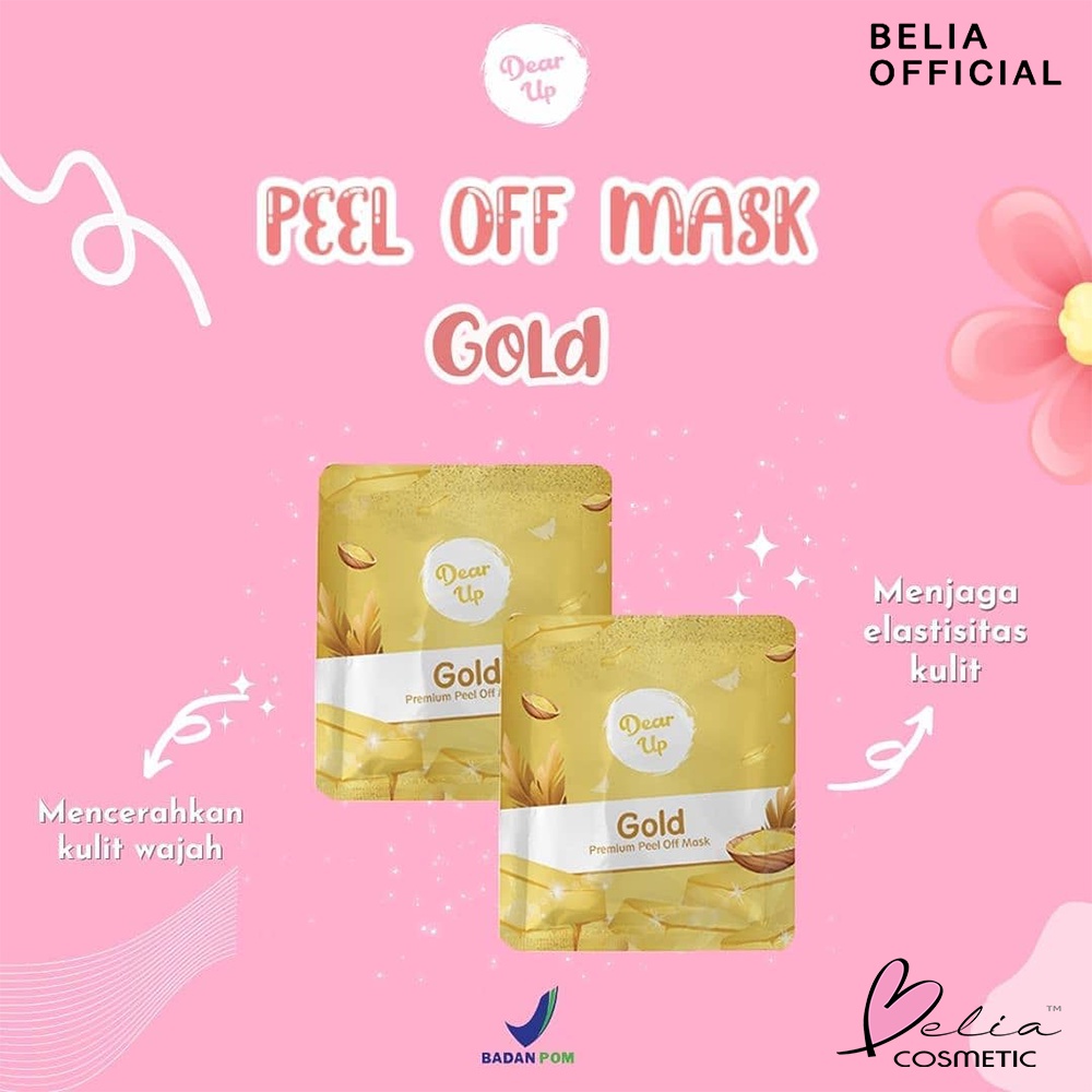 ❤ BELIA ❤ DEAR UP Peel Off Mask 10g 25g Zip Lock | Masker Wajah | Peel Off Mask Ziplock 10 g 25 g (✔ BPOM)