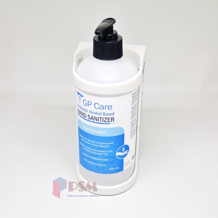 Paket Hand Sanitizer Cair 500ml GP Care + Bracket ABS Holder Cosmomed