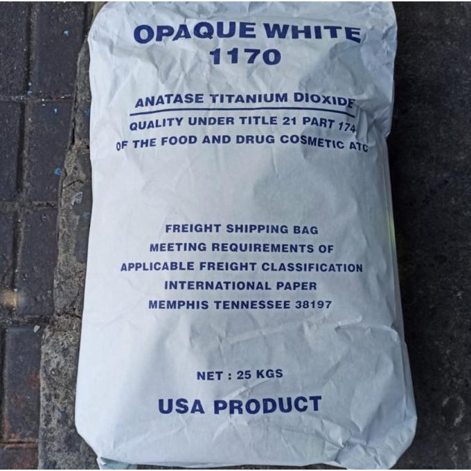 

Opaque White / Titanium Dioxide / Titan / Pemutih Makanan 25Kg 1Sak