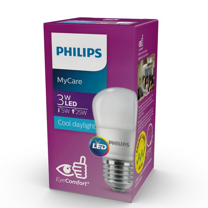 Lampu Bohlam LED Philips 3 Watt 3W