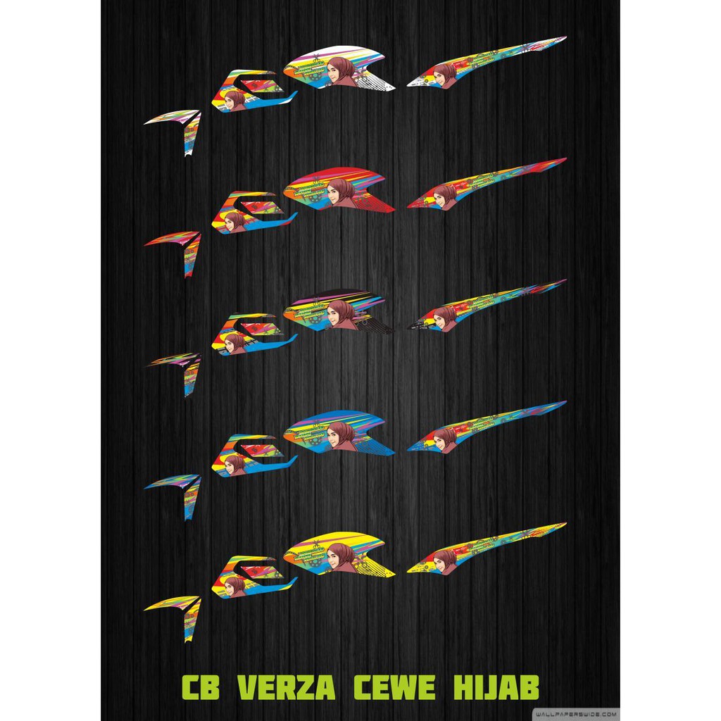 Stiker motor verza hijab