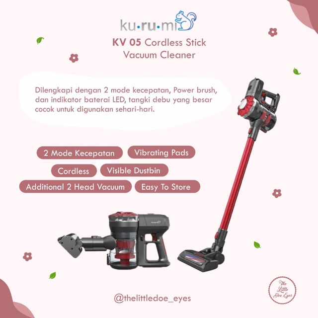 [READY] Kurumi KV05 Cordless Stick Vacuum Cleaner