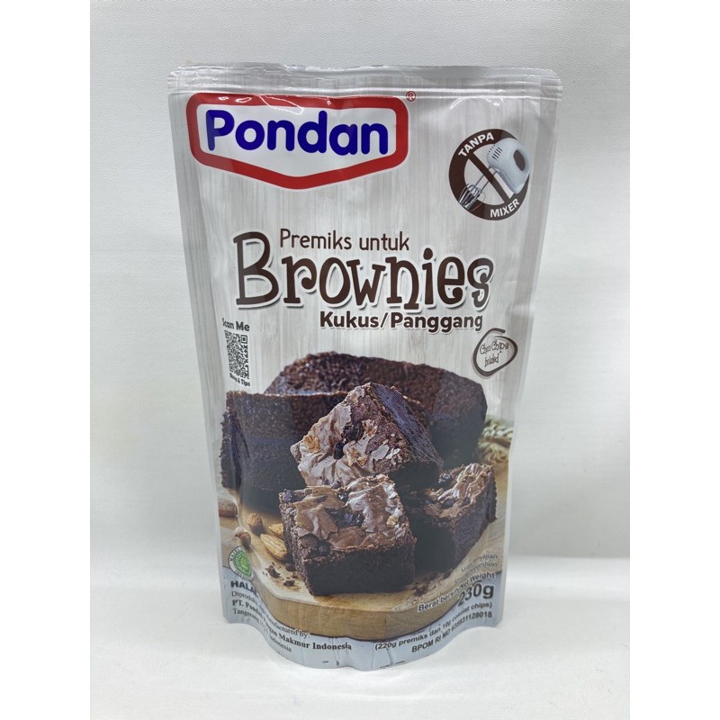 

Pondan Brownies Instan 230gr POUCH