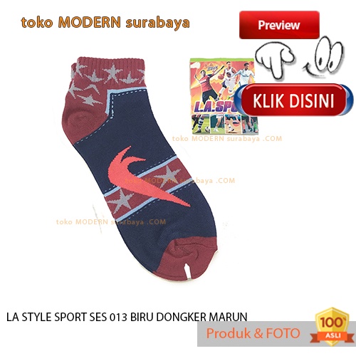 Kaos kaki pendek mata kaki dewasa LA STYLE SPORT SES 013