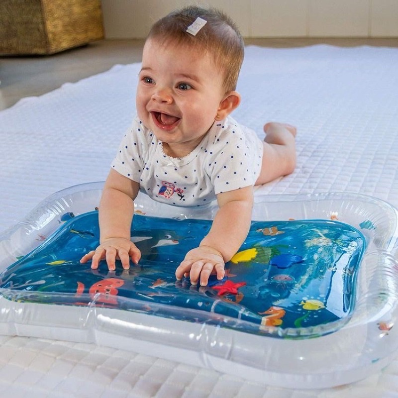 WATER INFLATABLE PLAYMAT |  mainan matras edukasi air bayi | tummy time play activity baby water