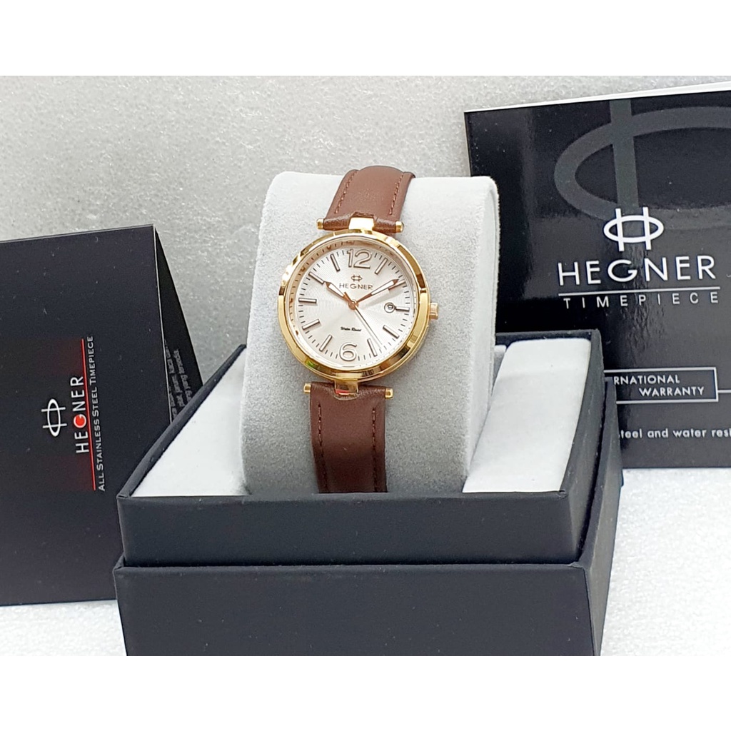 Jam Tangan Wanita Hegner 414 Original Kulit