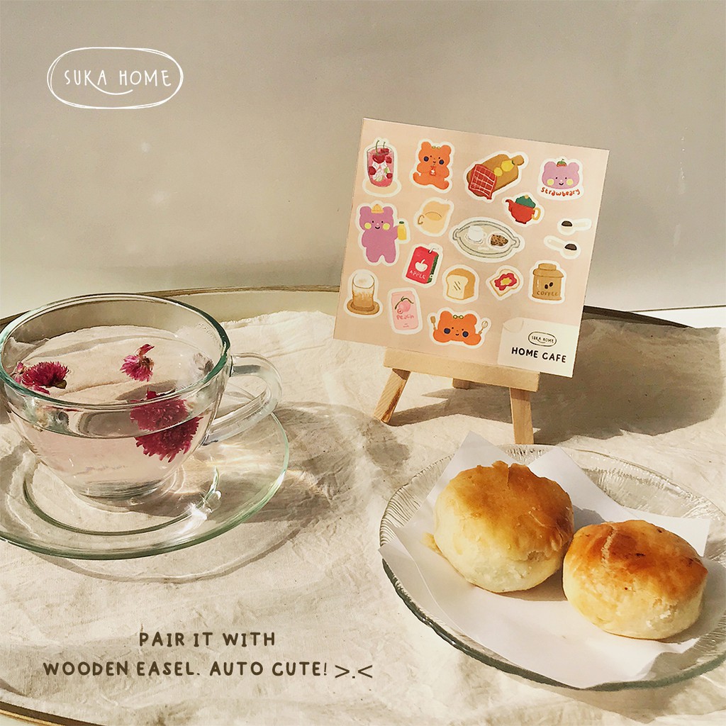 Cute Korean Aesthetic Sticker Sheets Matte dan Transparent Laminating Kisscut