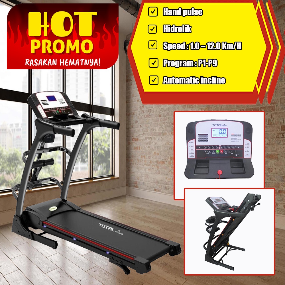 treadmill - treadmill elektrik tl 630 - tredmill - treatmill alat olahraga - treadmill lipat tl630 -