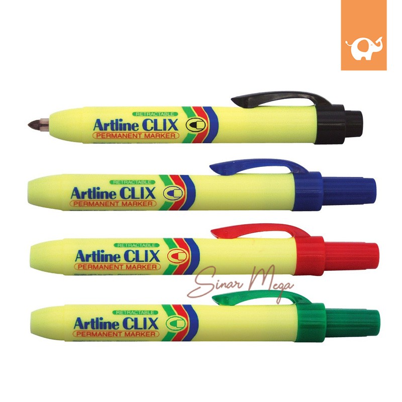 

Artline Clix Permanent Marker EK-73 Spidol Permanen Berkualitas