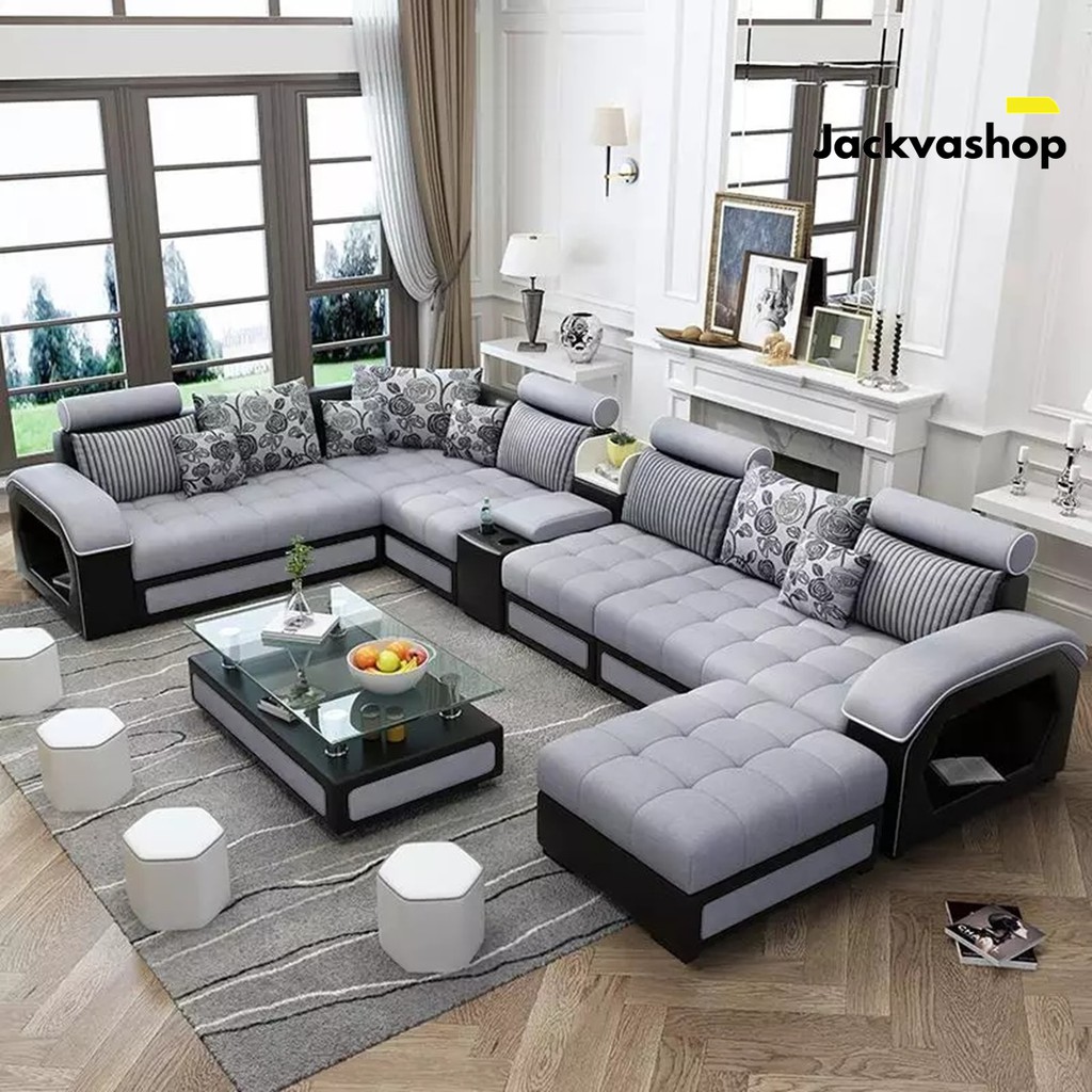 Sofa Minimalis Sofa Tamu Minimalis Leter U Kursi Ruang Keluarga Shopee Indonesia