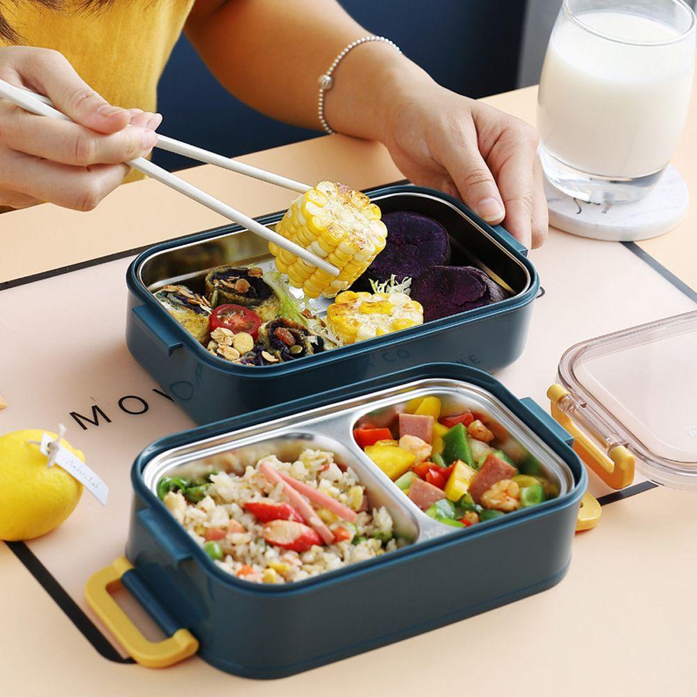 SOLIGHTER Lunch Box Portable Stainless Steel Japanese-Style Insulation Heated Food Container