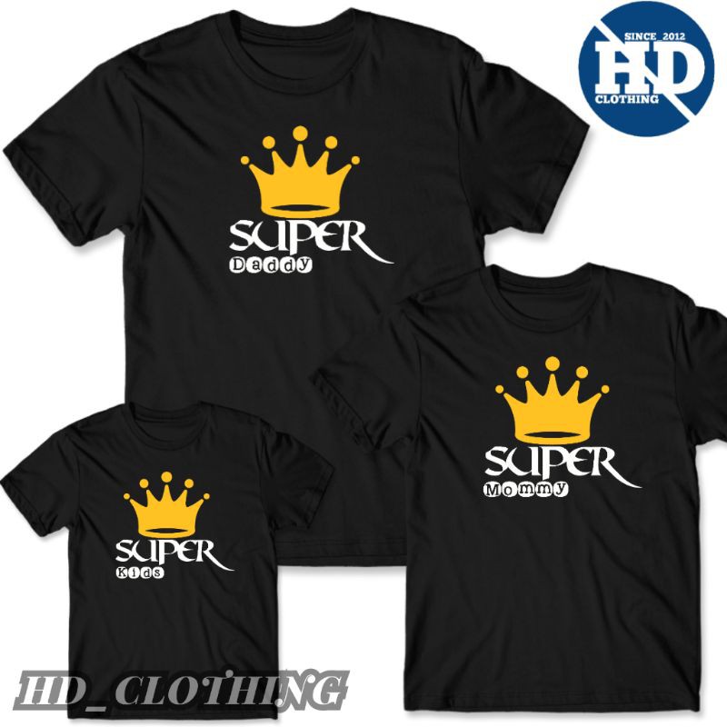 Kaos Couple Keluarga Super Dad Size S - XXL &quot;HDCLOTHING&quot;