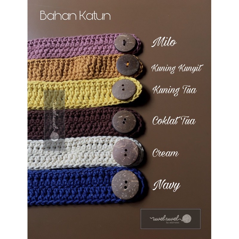 Pengait Masker/Tali Konektor Masker Hijab/Konektor Masker Rajut/Connector Masker Earloop