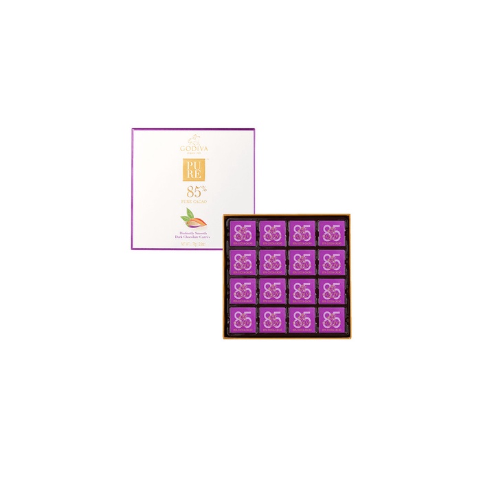 

Godiva Pure 85% Dark Chocolate Carr Gift Box 16 Pcs