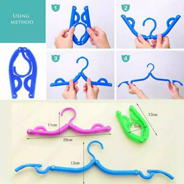 TYS0067 Gantungan Lipat /Hanger Lipat /Portable Hanger/ Hanger Travel/Hanger Portable Haji Umroh