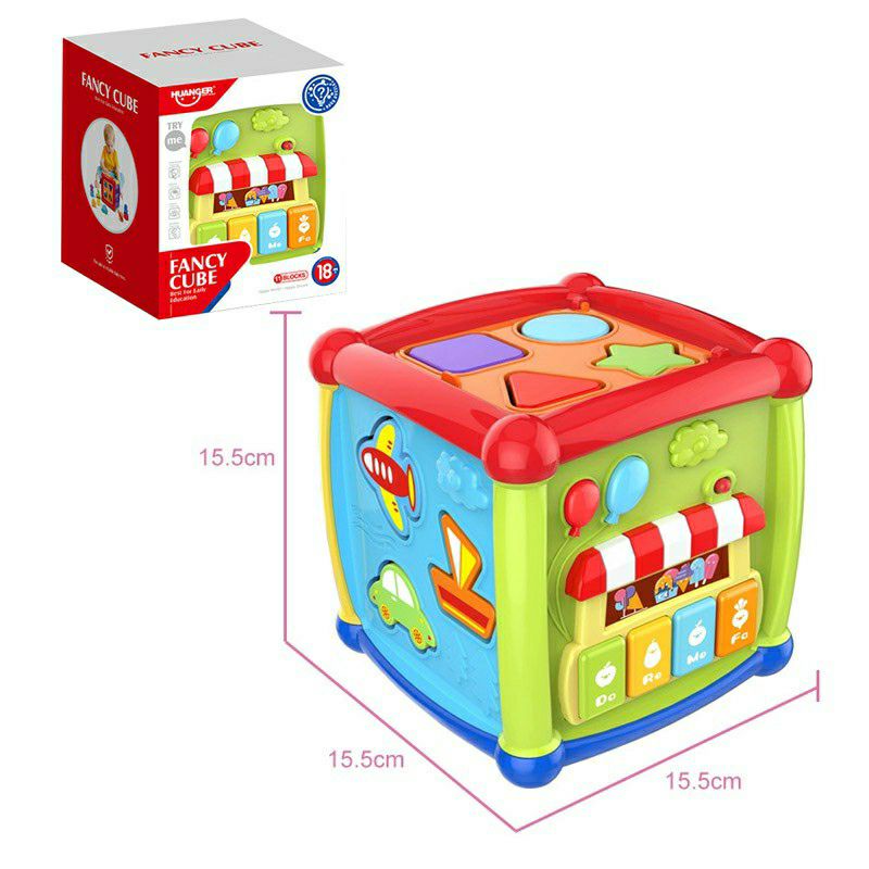 NEW Mainan Terbaru Edukasi Anak Bayi Kotak Musik Baby Rattle Puzzle Abjad Montessori Box Musical Toys Lampu Sensorik Motorik Play Birthday Gift Full Color Kado Anak Bayi Balita