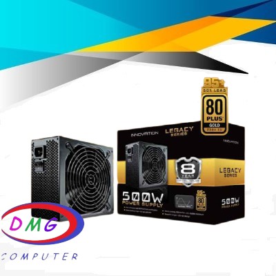 Power Supply Gaming Innovation Legacy 500W 80- PSU PURE 500 WATT 80plus 80 Plus Gold Garansi Resmi