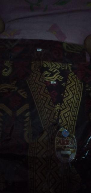 Kemeja Batik Pria Modern Motif Kecubung Merah Hati Sragam M L Xl Kualitas Original..