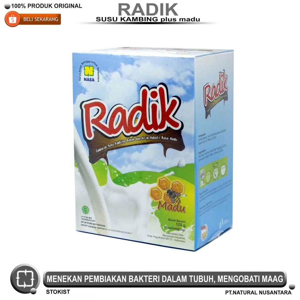 

SUSU RADIK NASA (SUSU KESEHATAN DARI KAMBING ETAWA)