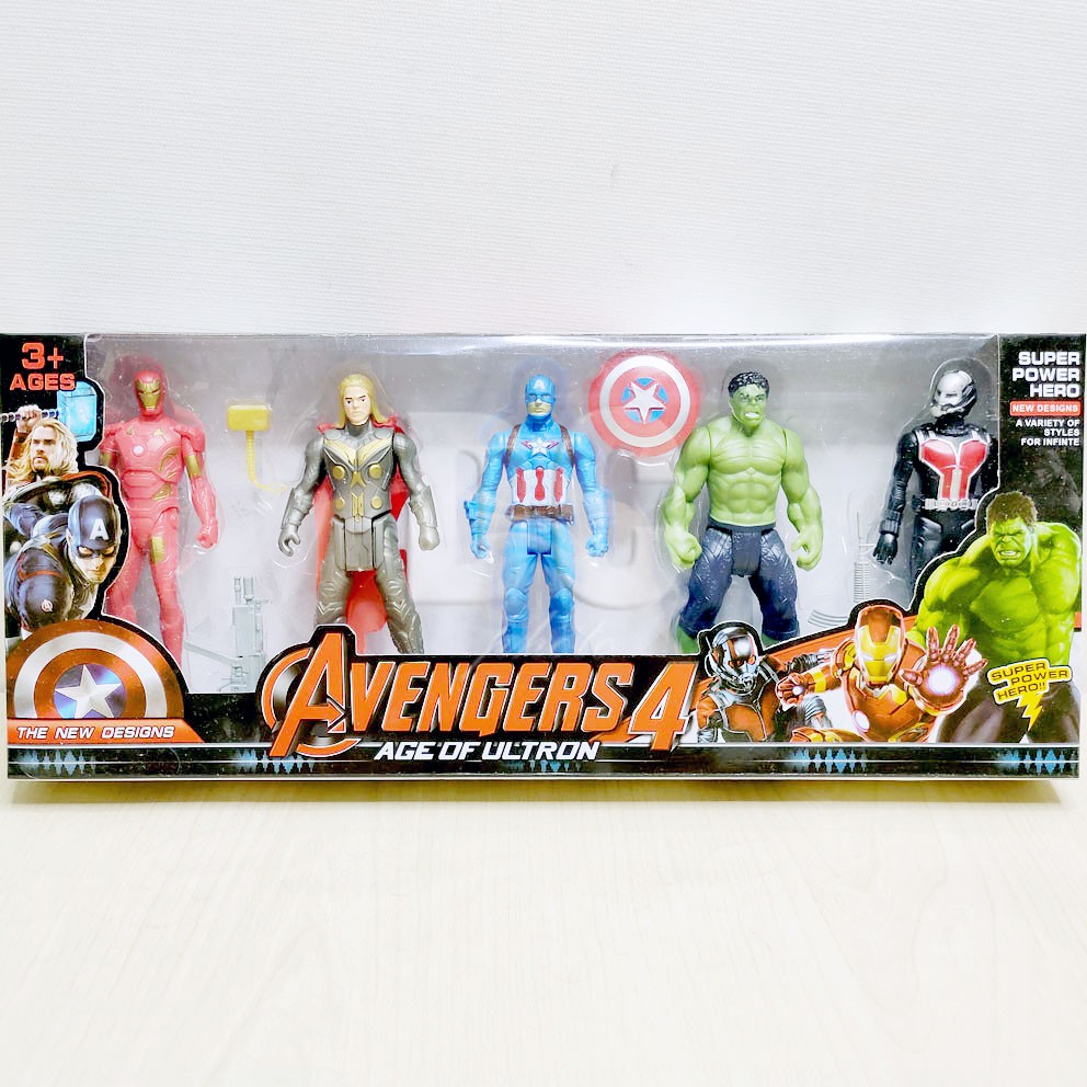 Avengers 4 Action Figure Superhero Iron Man Thor Captain America Hulk