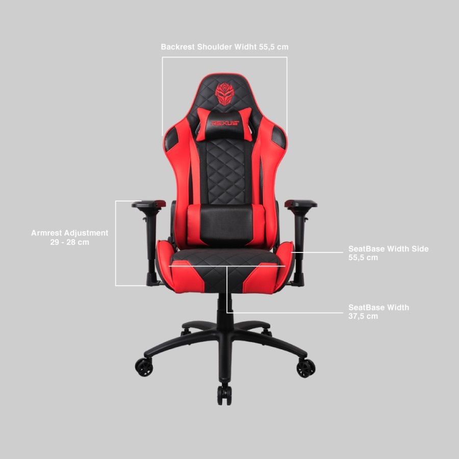 Gaming Chair / Kursi Gaming Rexus RGC 101 V2 Original | RGC-101 | RGC101