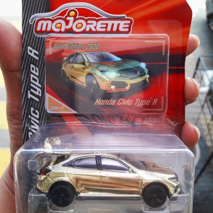 READY Majorette Honda Civic Type Tipe R Gold Limited Edition Super Rare BERKUALITAS