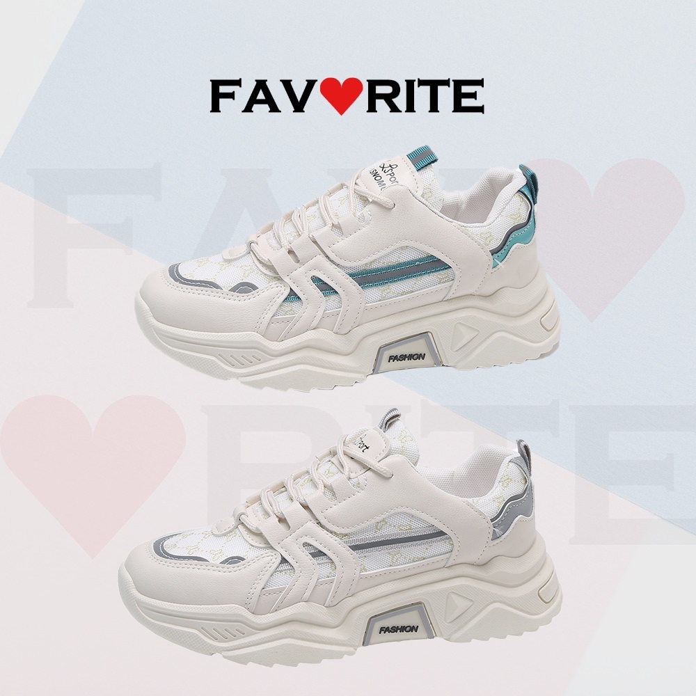 Favorite  Sepatu Wanita Sneakers Korea Wanita Sepatu Sneakers Tali Sepatu Sport Wanita 9067