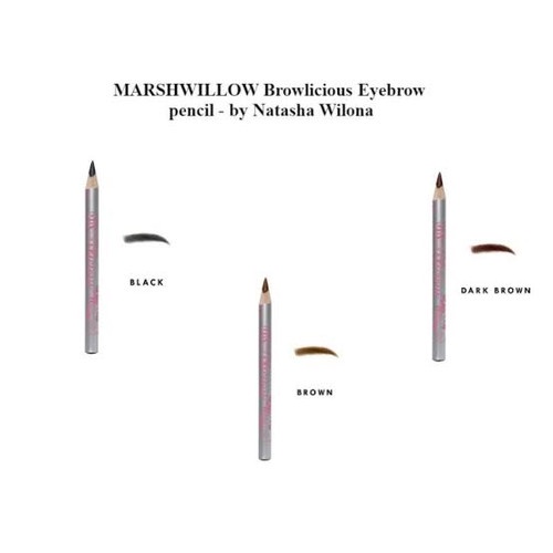 Marshwillow Pensil Alis Browlicious Eyebrow pencil Brown by Natasha Wilona