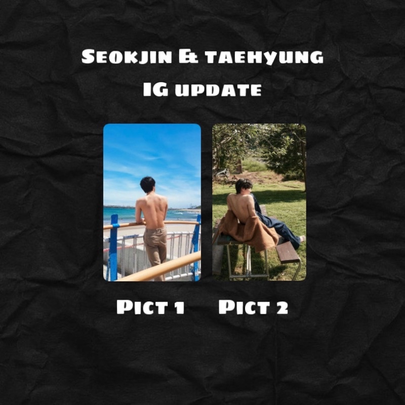 photocard pc lenticular holo BTS seokjin taehyunng